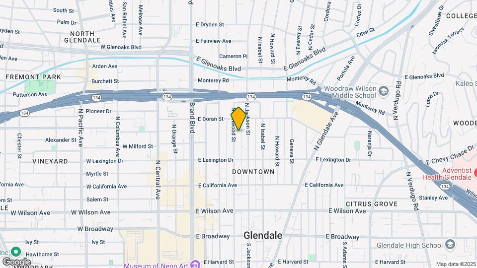 518 N Kenwood St Map and Location Details