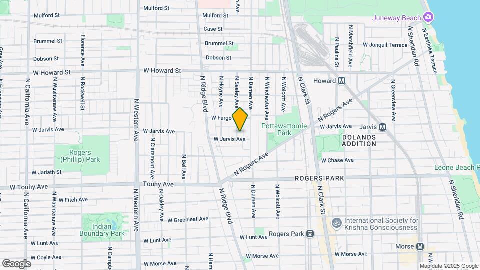 7349 N Seeley Ave, Unit 1 Map and Location Details