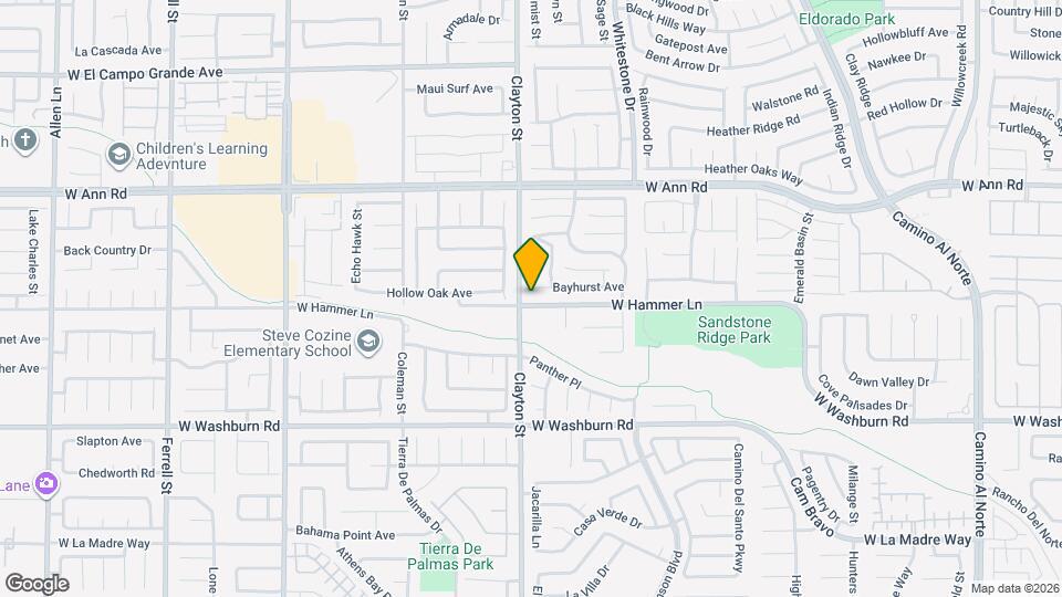 1948 W Hammer Ln Map and Location Details