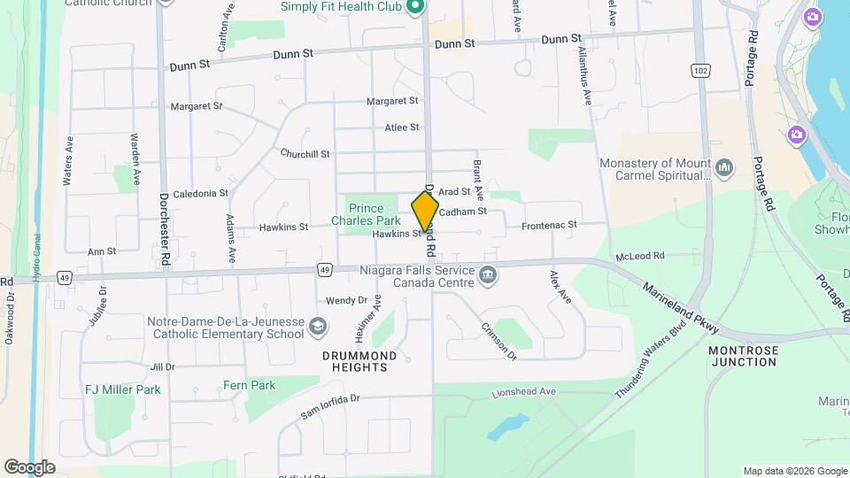 6222 Hawkins St Map and Location Details