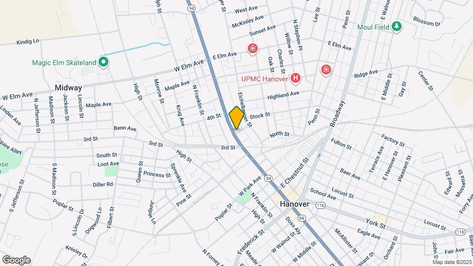 425 Carlisle St Map and Location Details