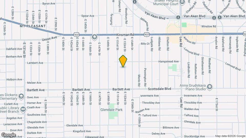3652 E 153rd St Map and Location Details