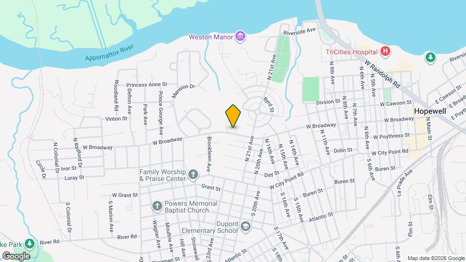 101 Monticello Dr Map and Location Details