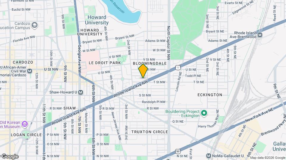 115 Rhode Island Ave NW, Unit 3 Mapa y Detalles de la Ubicación