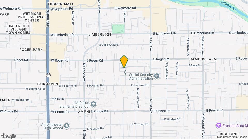 3941 N 4th Ave Mapa y Detalles de la Ubicación