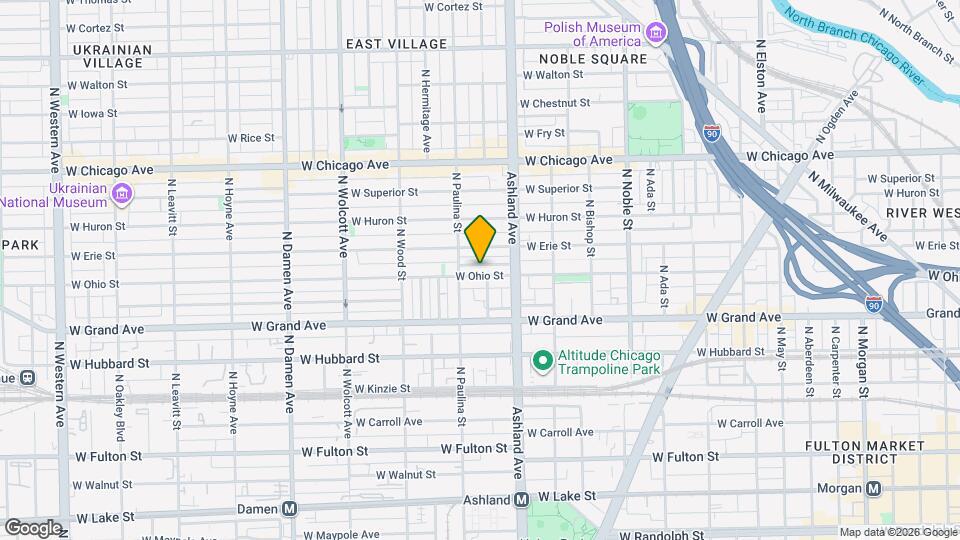 1636 W Ohio St, Unit 2 Map and Location Details