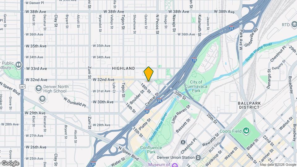 1819 Boulder St Map and Location Details