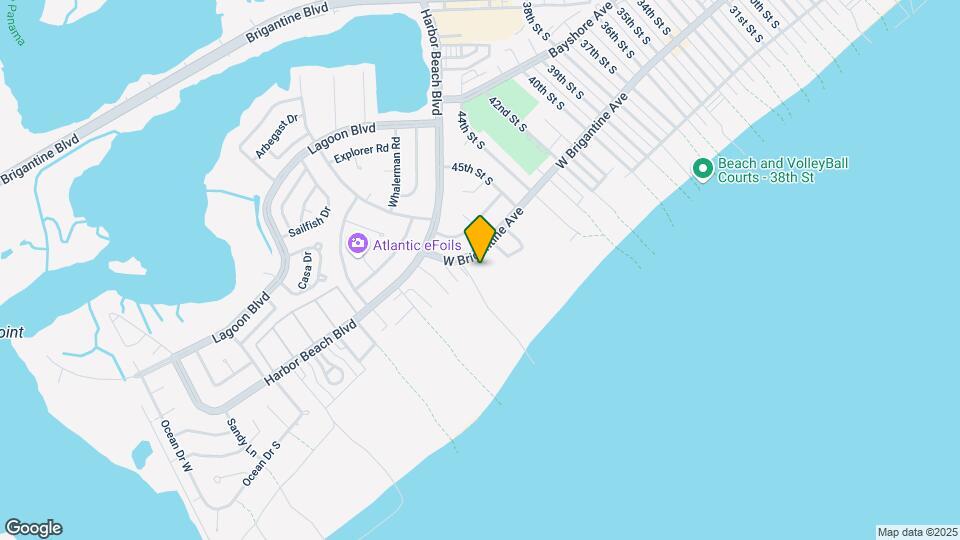 Brigantine Island Beach Resort Mapa y Detalles de la Ubicación