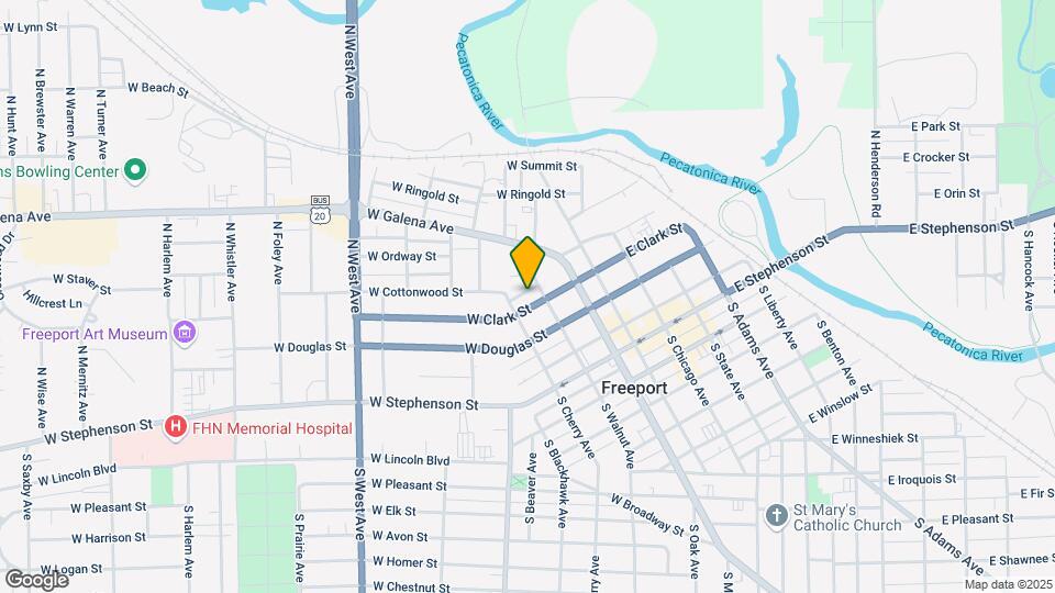 315 W Carpenter St Map and Location Details