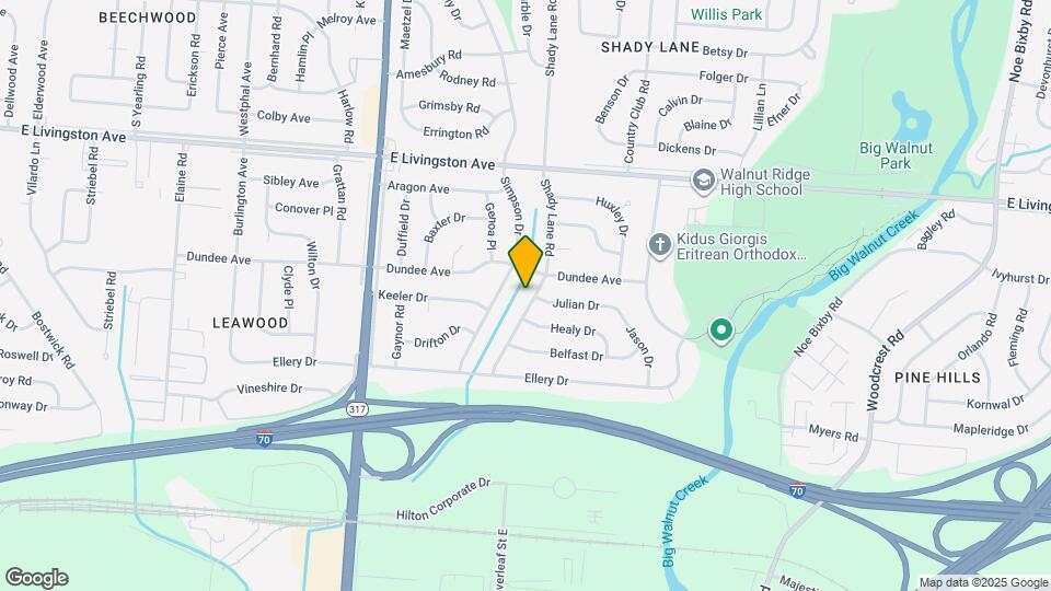 1703 Shady Lane Rd Map and Location Details