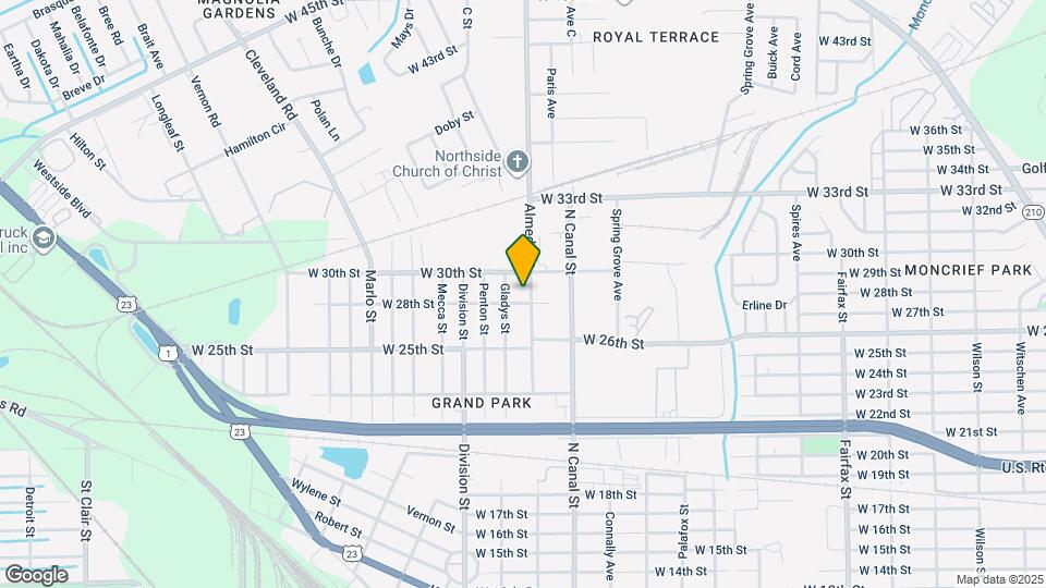 3810 Almeda St, Unit B Map and Location Details
