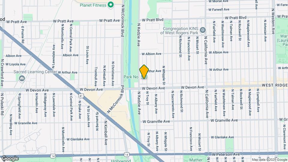 6426 N Troy St, Unit 2N Mapa y Detalles de la Ubicación