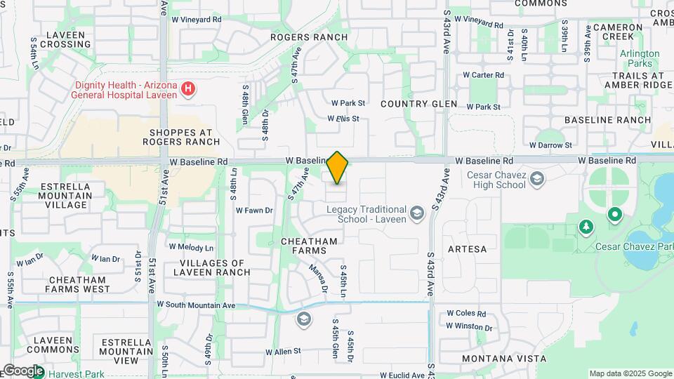 4522 W Branham Ln Map and Location Details