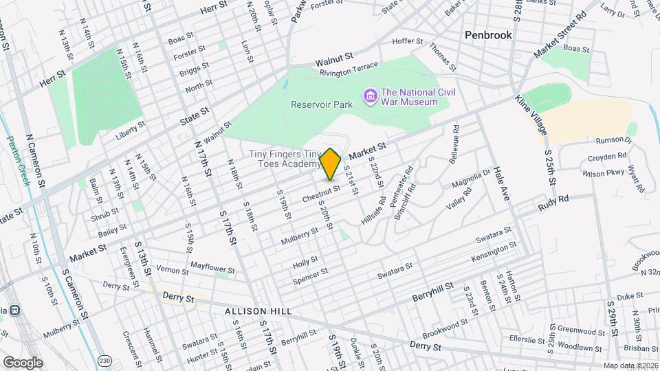 2020 Chestnut St Map and Location Details