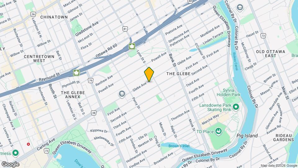 174 Glebe Ave Map and Location Details