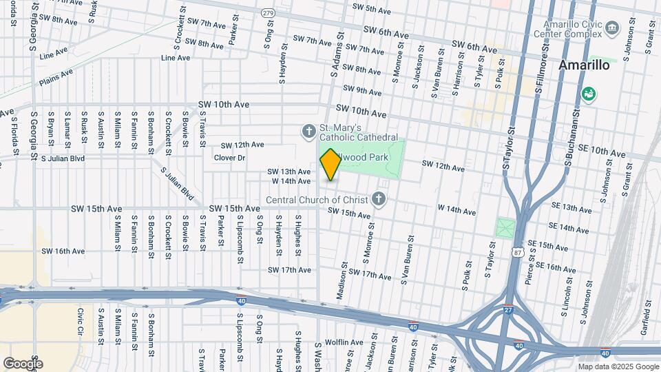 1310 S Jefferson St Map and Location Details