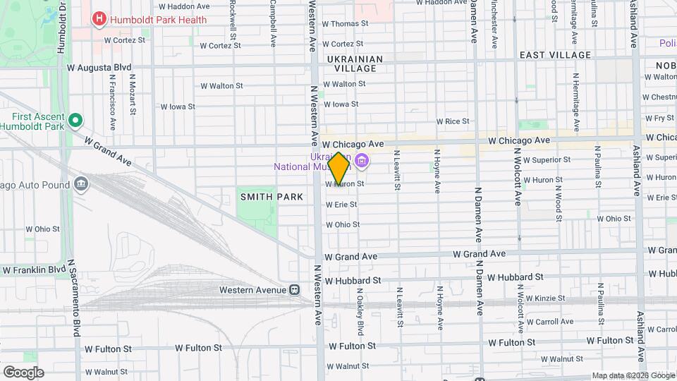 2329 W Huron St Map and Location Details