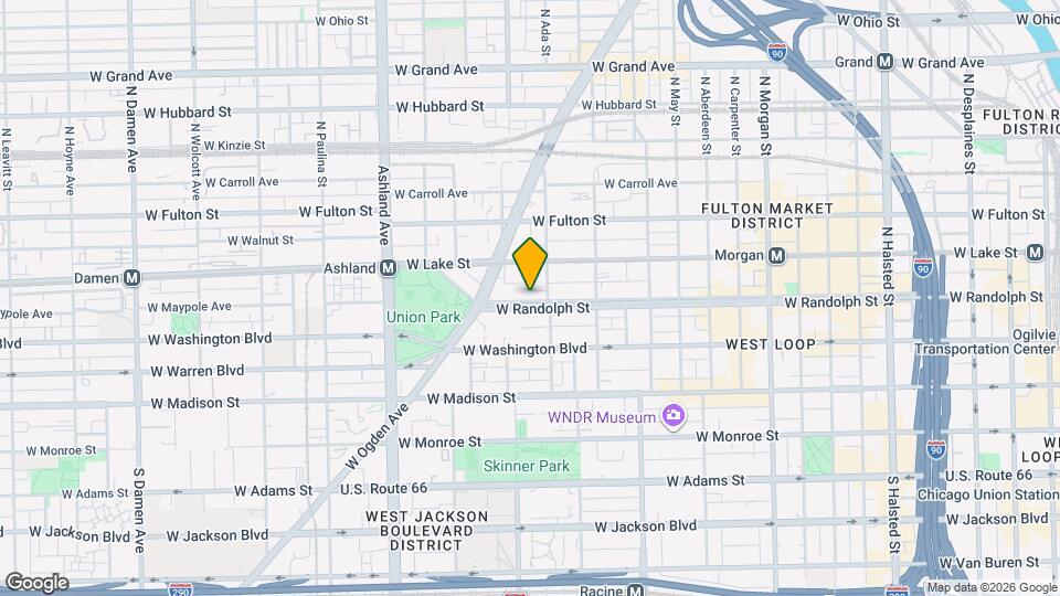 1372 W Randolph St Mapa y Detalles de la Ubicación
