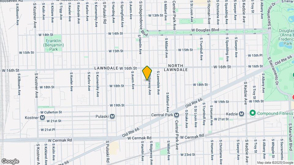 1652 S Ridgeway Ave Map and Location Details
