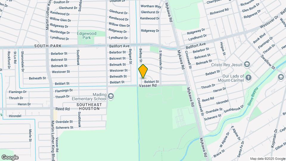 6003 Beldart St Map and Location Details