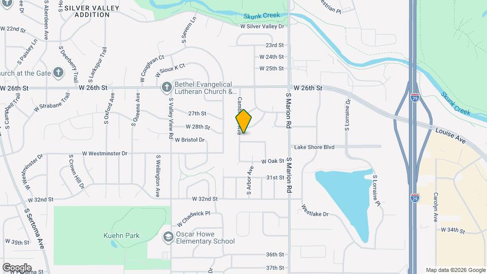 2104 S Cambridge Ave Map and Location Details