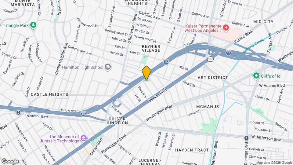 3124 Helms Ave Map and Location Details