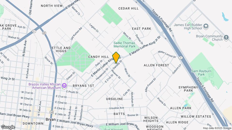 1512 Dansby St Map and Location Details