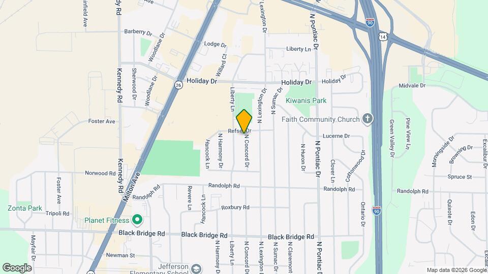 2315 N Concord Dr, Unit Kim Mapa y Detalles de la Ubicación