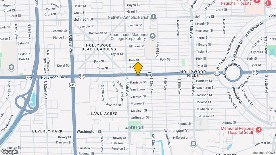 5420 Hollywood Blvd, Unit 208 Map and Location Details