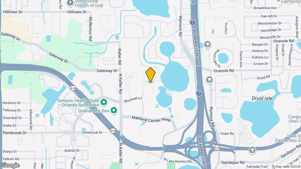 1000 Winderley Pl, Unit 128 Map and Location Details
