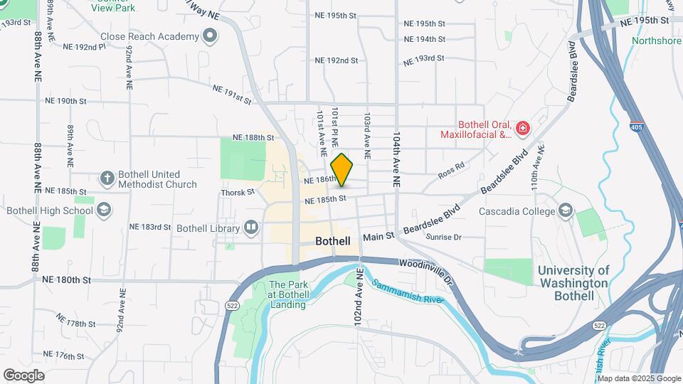 10120 NE 185th St, Unit Unit A Map and Location Details