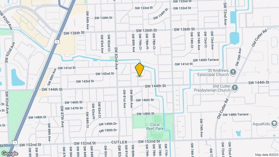 7941 SW 143rd St Map and Location Details