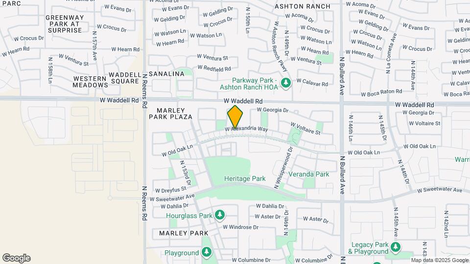 15137 W Alexandria Way Mapa y Detalles de la Ubicación