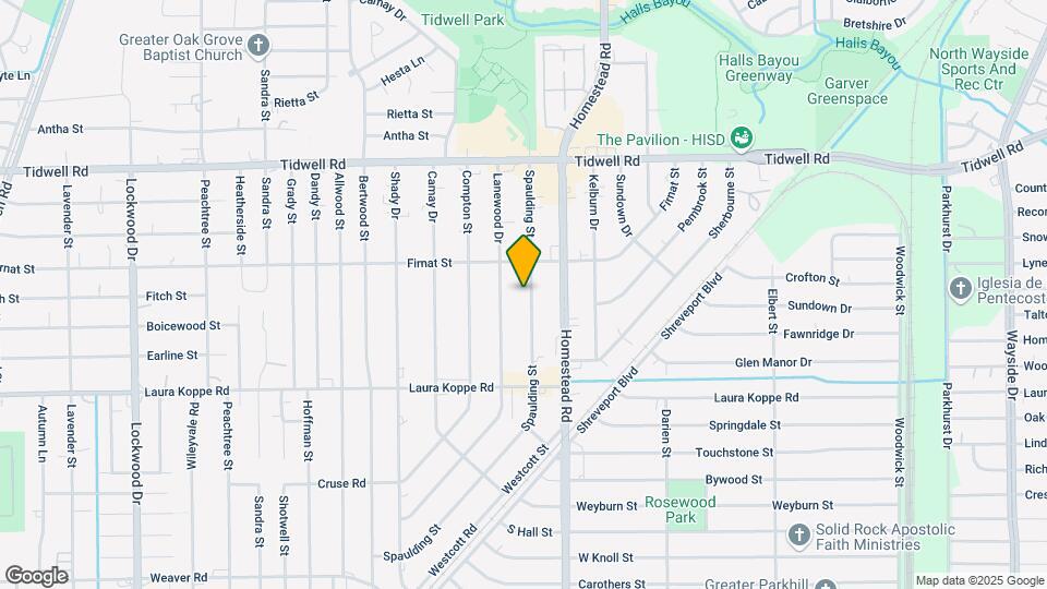 9023 Spaulding St Map and Location Details
