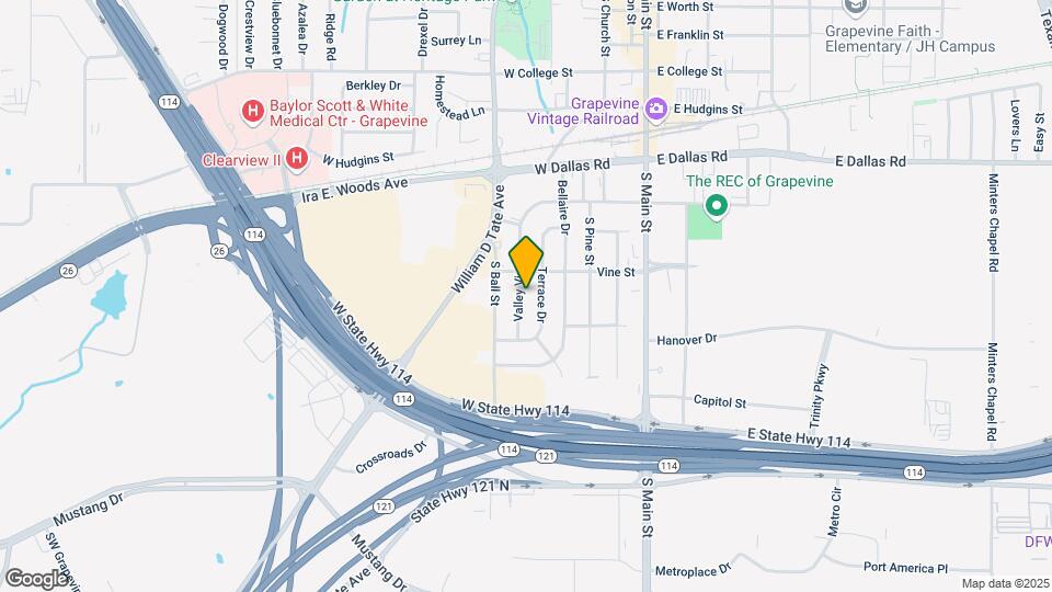 1221 Valley Vista Dr Map and Location Details