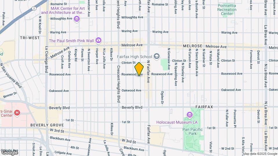 455 N Hayworth Ave Mapa y Detalles de la Ubicación