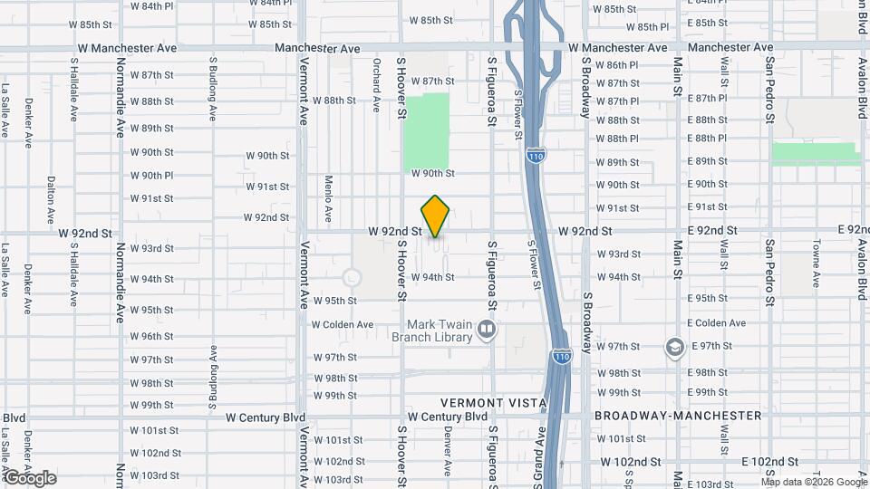 622 W 92nd St Mapa y Detalles de la Ubicación
