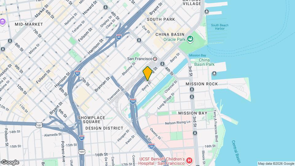 300 Berry St, Unit 614 Mapa y Detalles de la Ubicación