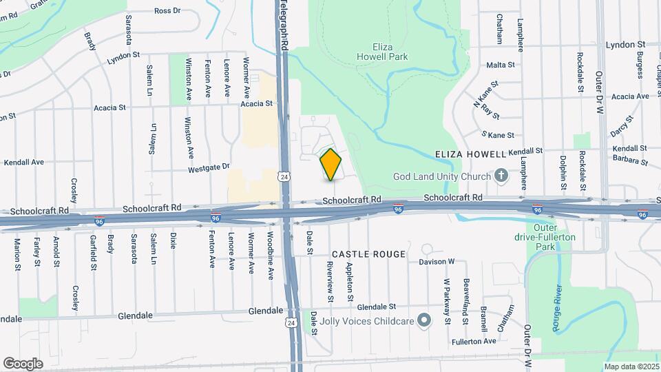 23814 Schoolcraft Rd Map and Location Details