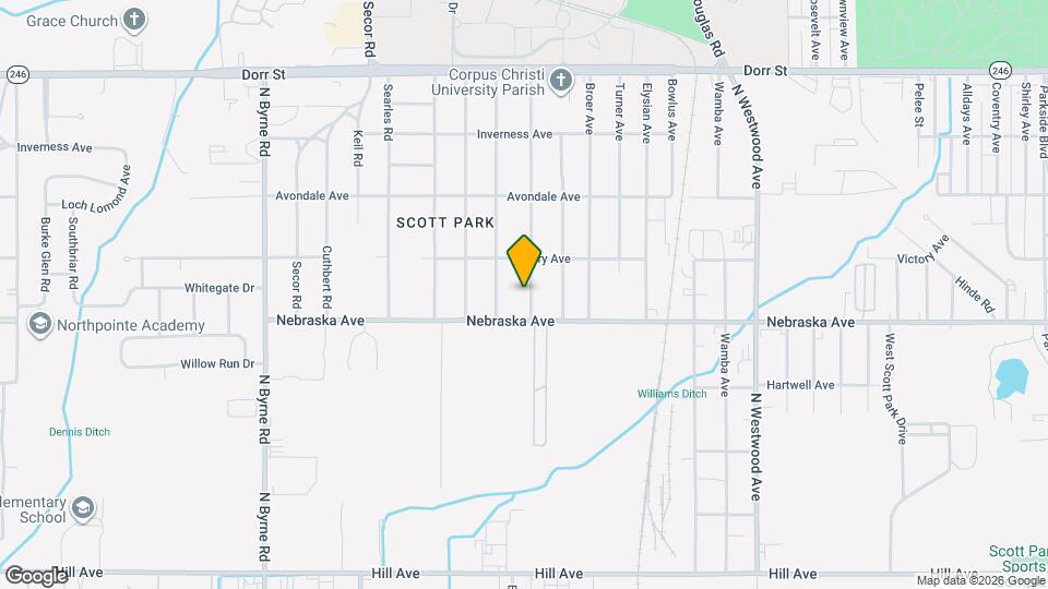 621 Brookley Blvd Map and Location Details