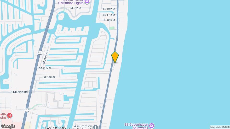 1400 S Ocean Blvd Map and Location Details