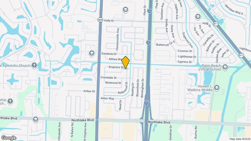 9507 Bellewood St Map and Location Details