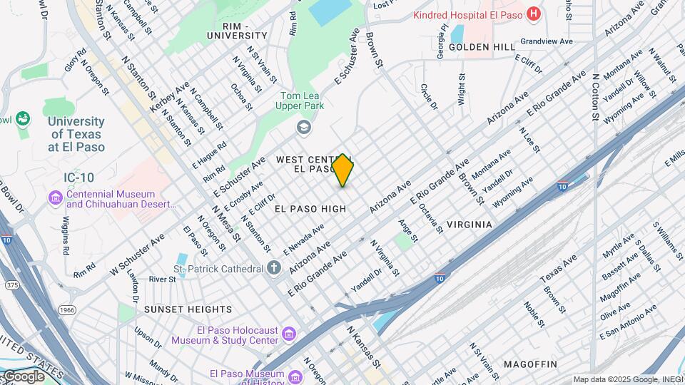 1214 N Virginia St Map and Location Details