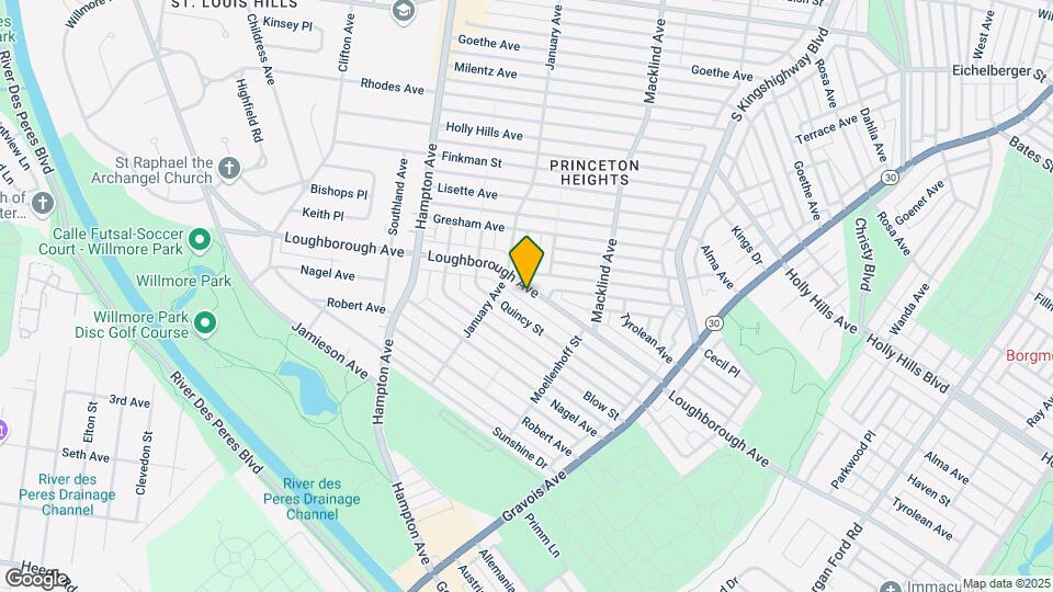 5322 Loughborough Ave Map and Location Details