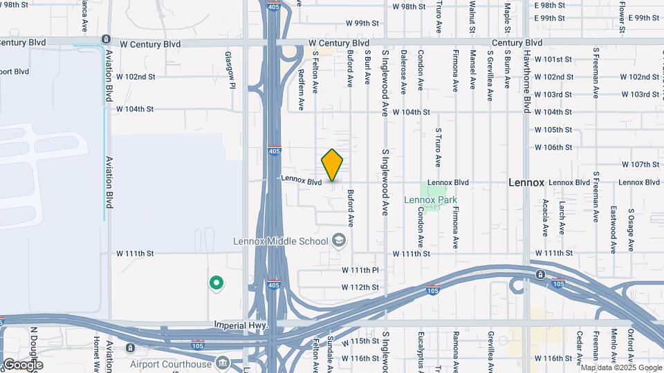 4932 W Lennox Blvd Map and Location Details