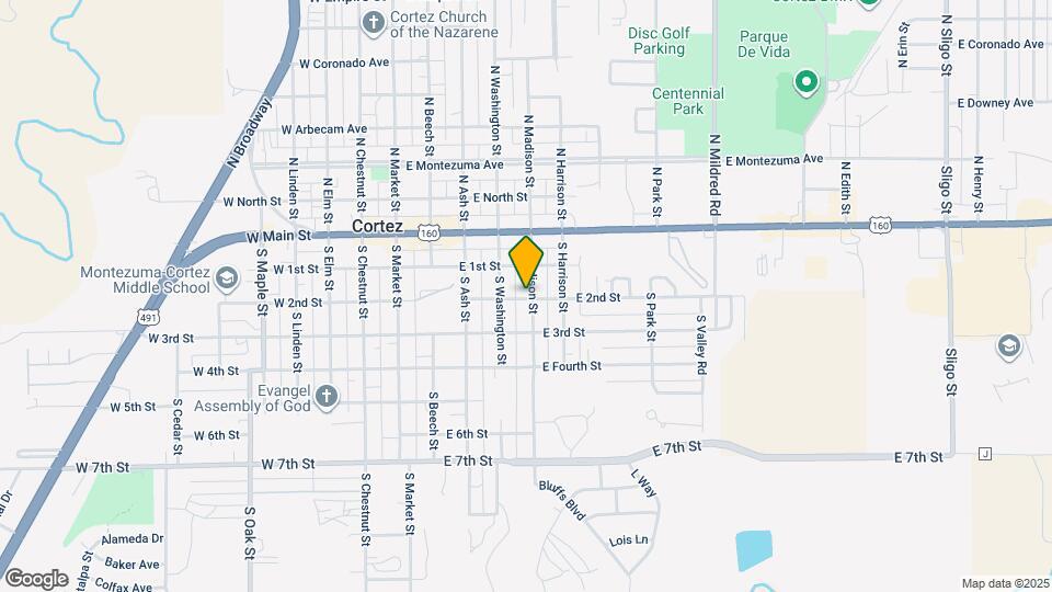 145 S Madison St Map and Location Details