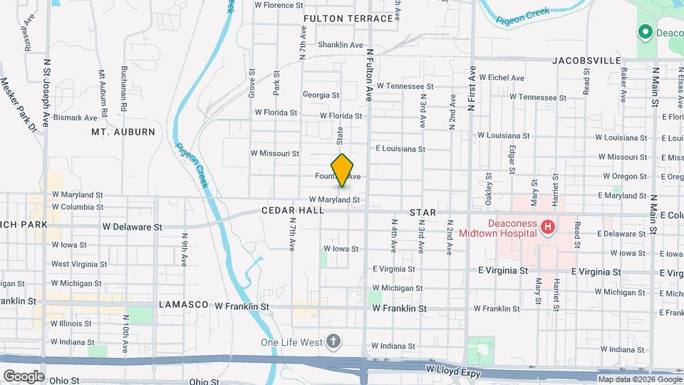 909 N 5th Ave Map and Location Details