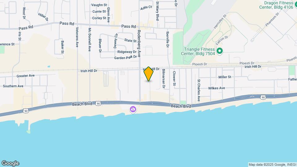 1664 Beach Blvd Map and Location Details