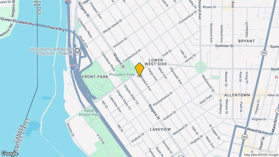 516 Prospect Ave, Unit Apartment Mapa y Detalles de la Ubicación