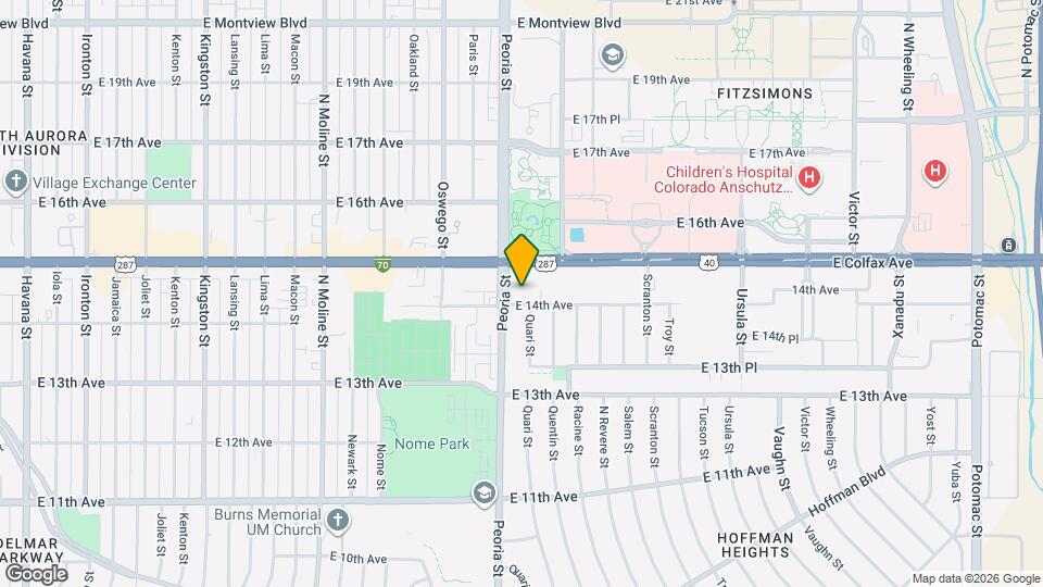 Fitzsimons Gateway Map and Location Details